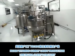 Fruit Jelly Soft 3d Gummy Production Line VC Candy Production Machine 600 kg/h