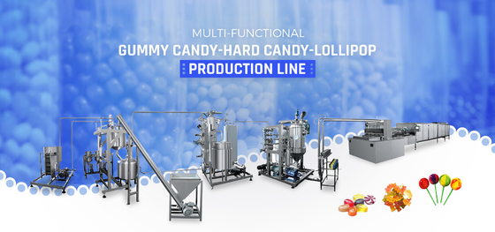 A to Z Fruit Jelly Gummy Production Line Coca Cola Gummy Processing Line 300Kg/H